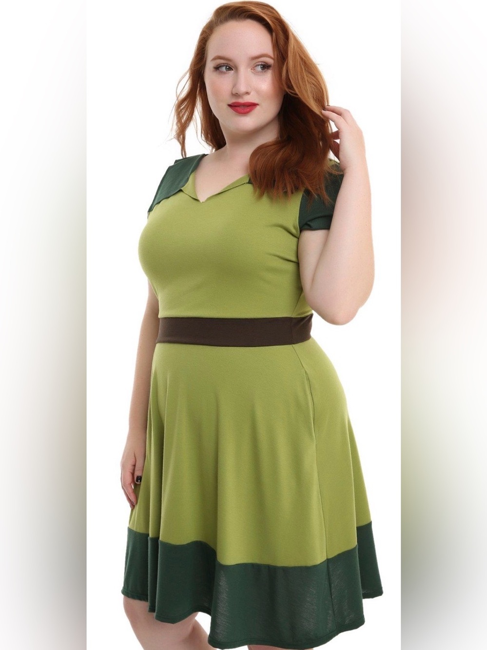 Hot Topic Disney Peter Pan short sleeve skater cosplay costume dress 4X